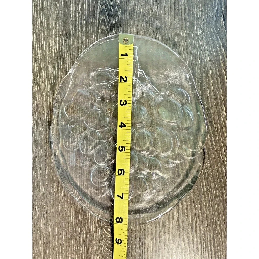 2 Kosta Boda Kosgrap Grape Glass Snack Plates‎ Ann Wärff Sweden 8